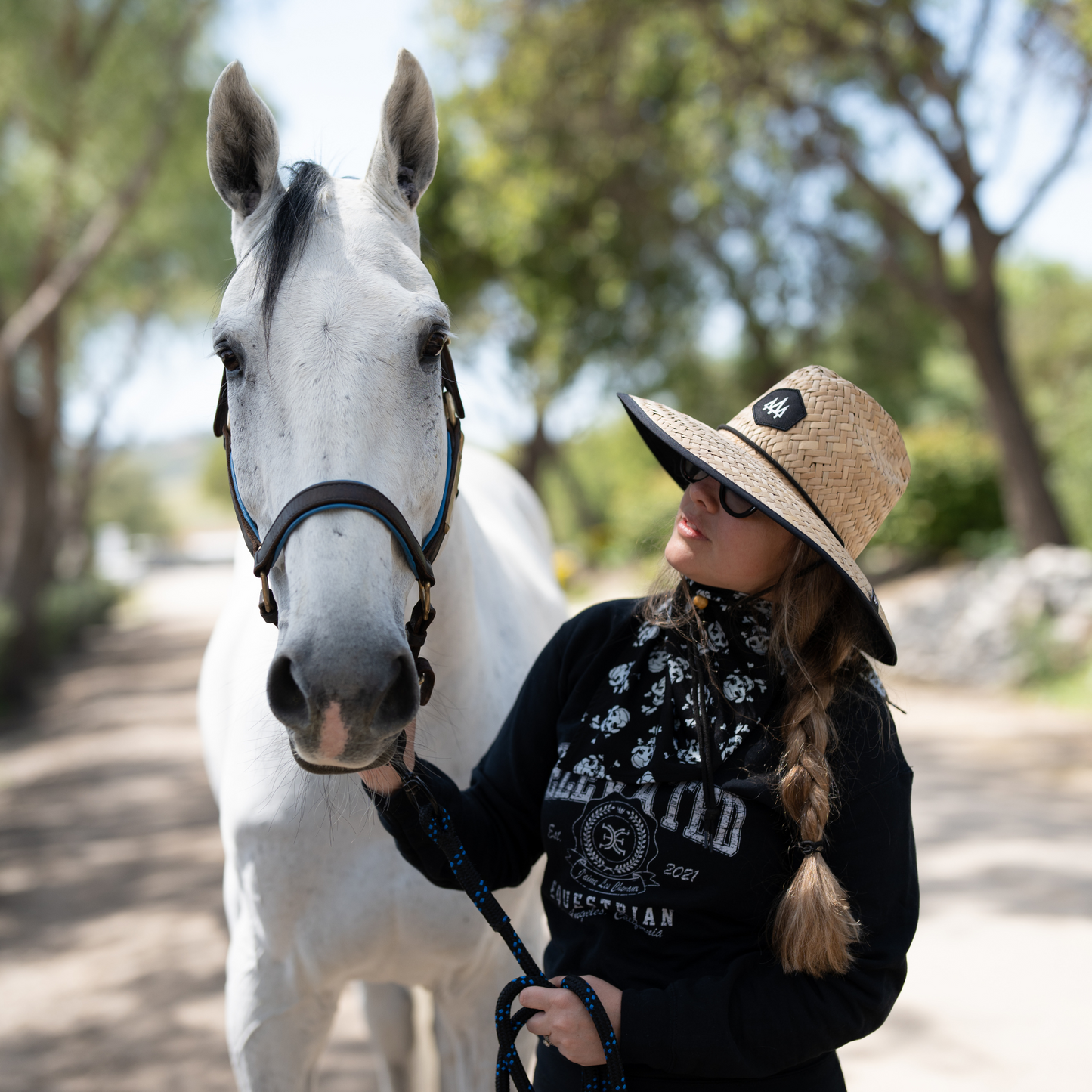 Skull Print Magnetic Bandana