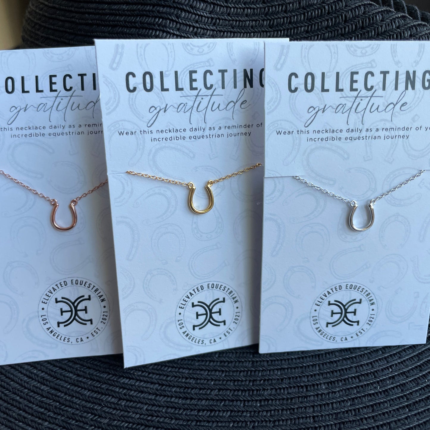 Horse Shoe Necklace - Gold