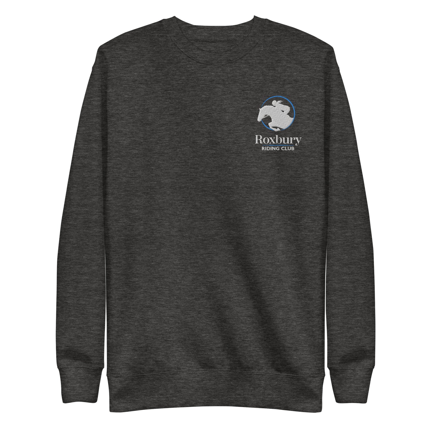 Roxbury Riding Club Charcoal Grey Unisex Crew Sweatshirt