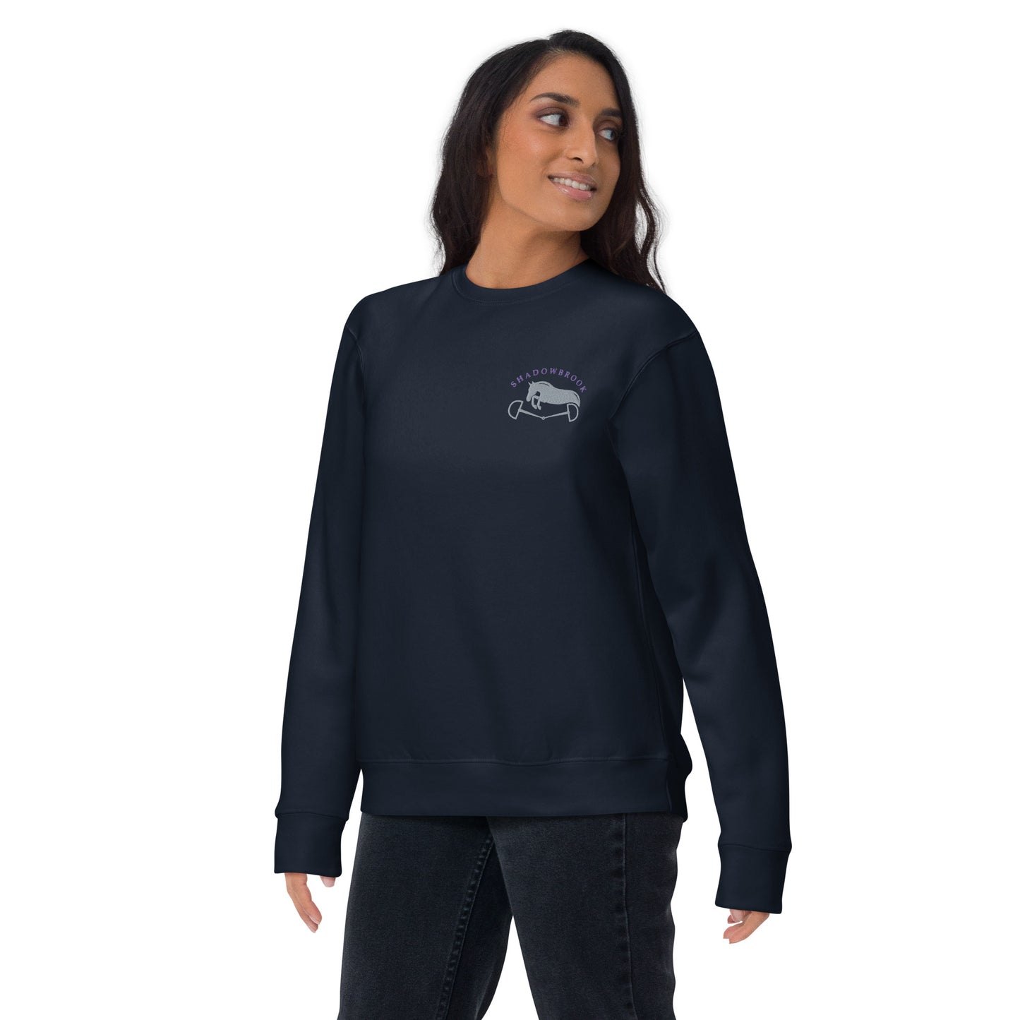 Shadowbrook Stables Navy Unisex Crew Sweatshirt