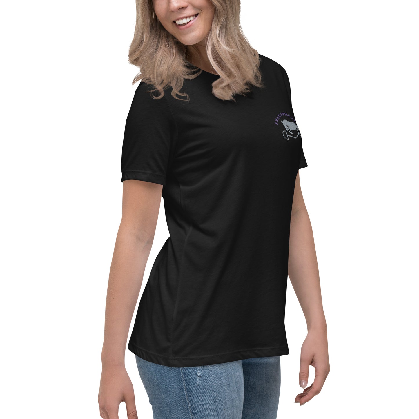 Shadowbrook Stables Black T-Shirt - Small Logo Front