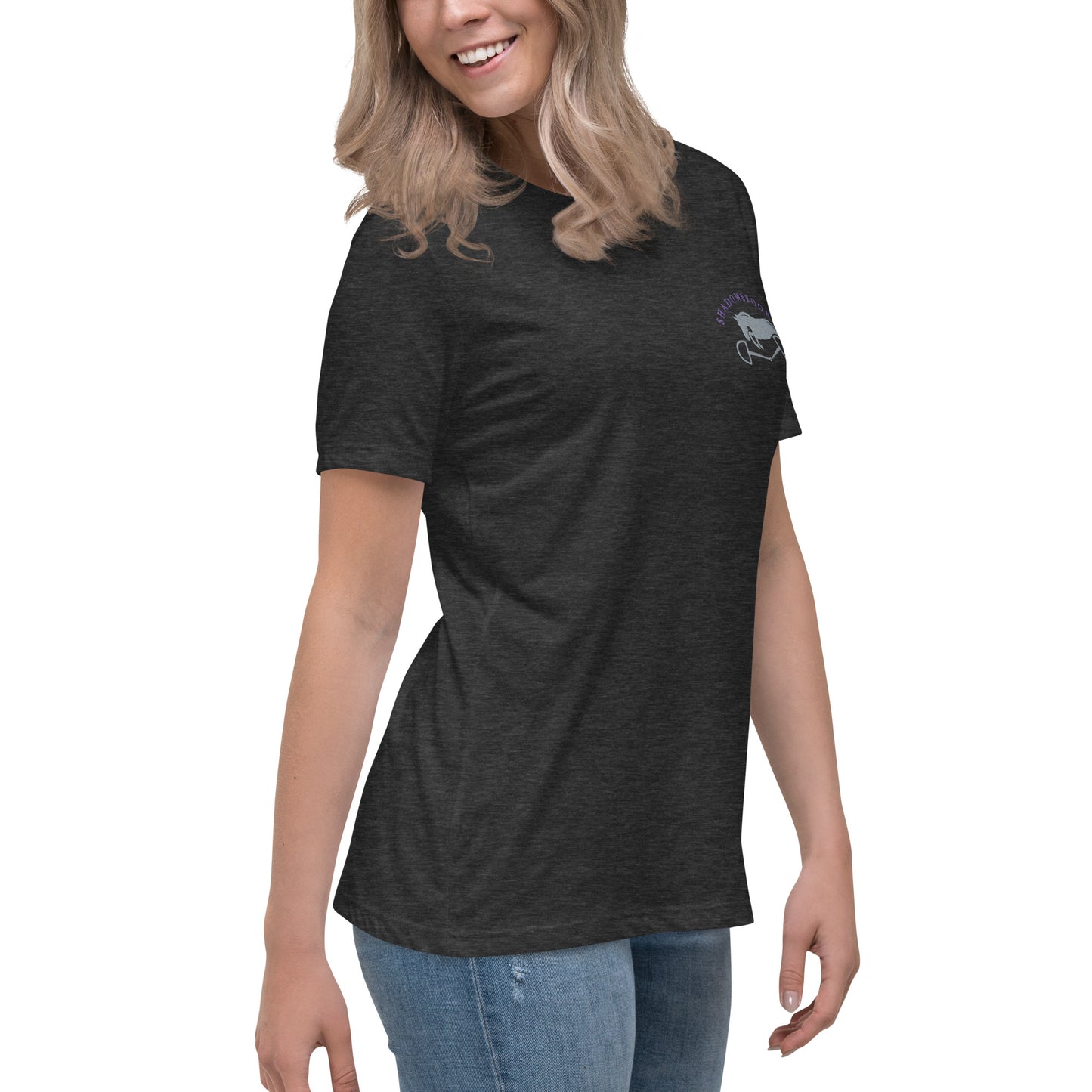 Shadowbrook Stables Dark Grey T-Shirt - Small Logo Front