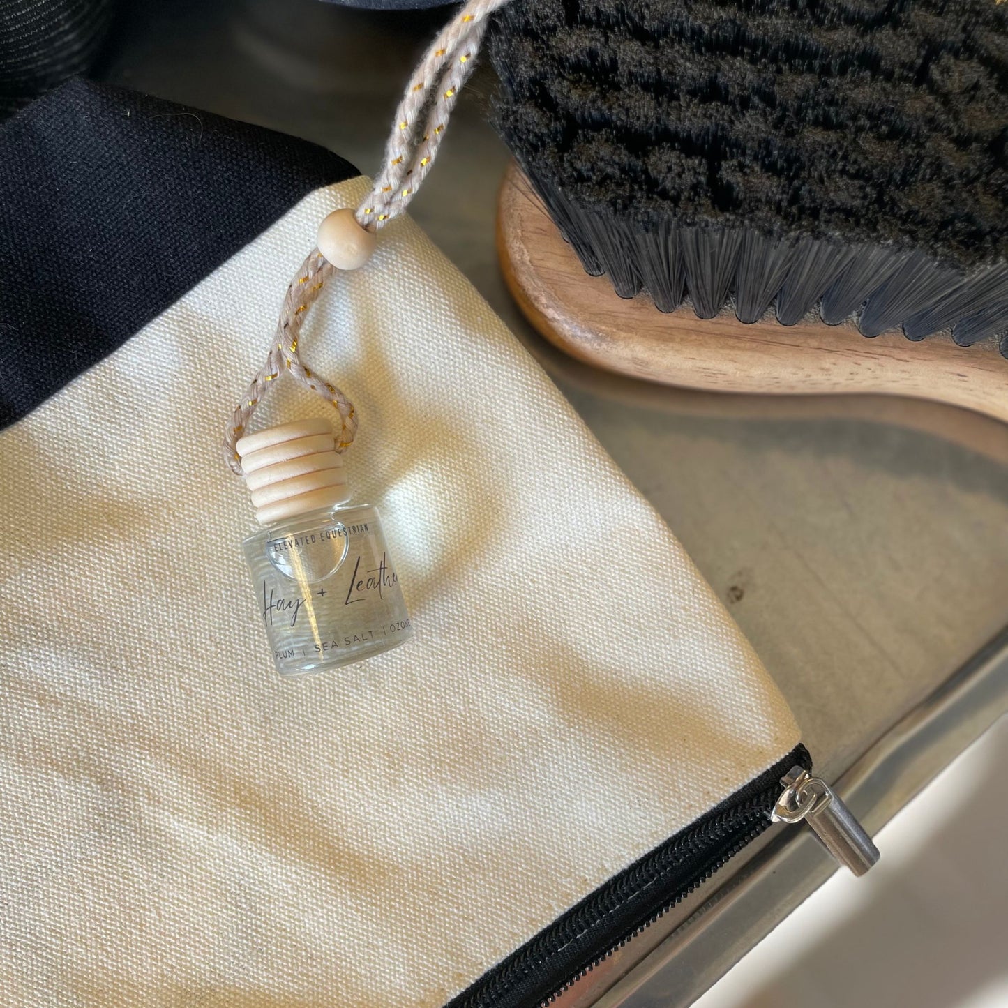 Hay + Leather  |  Hanging Oil Diffuser