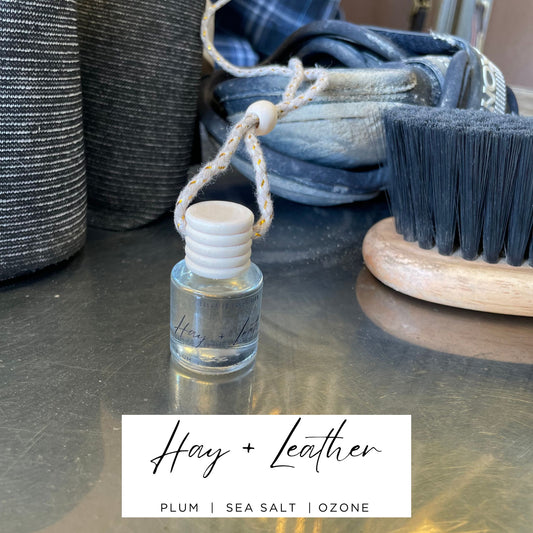 Hay + Leather  |  Hanging Oil Diffuser