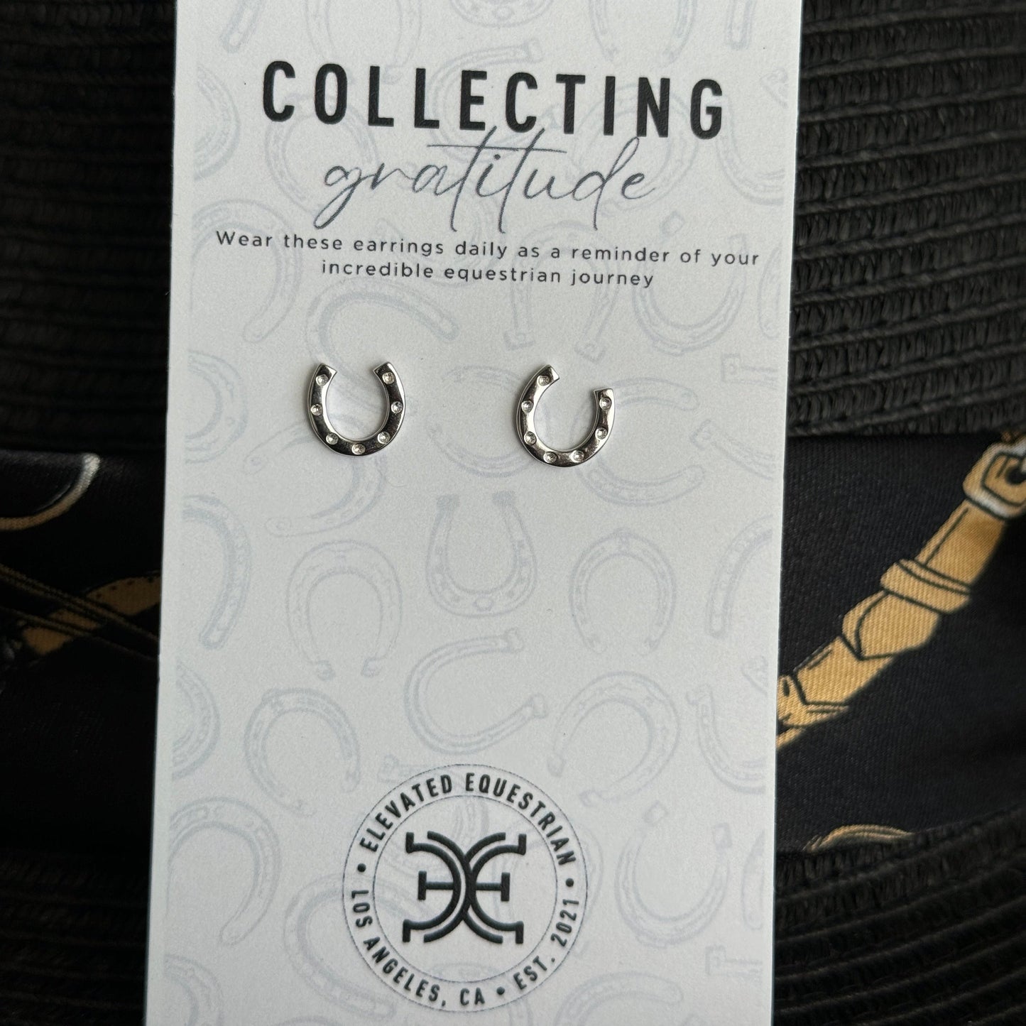 Silver Horseshoe Earrings - Sterling Silver