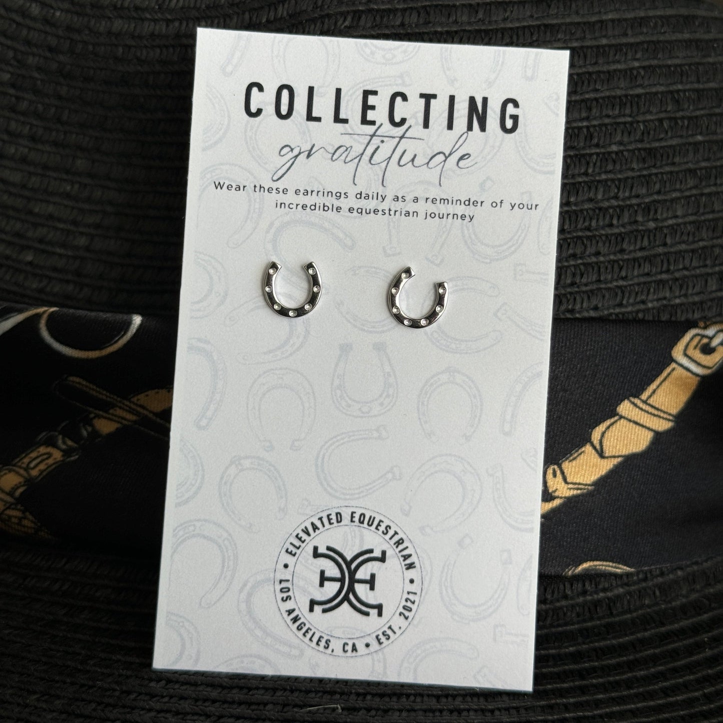 Silver Horseshoe Earrings - Sterling Silver