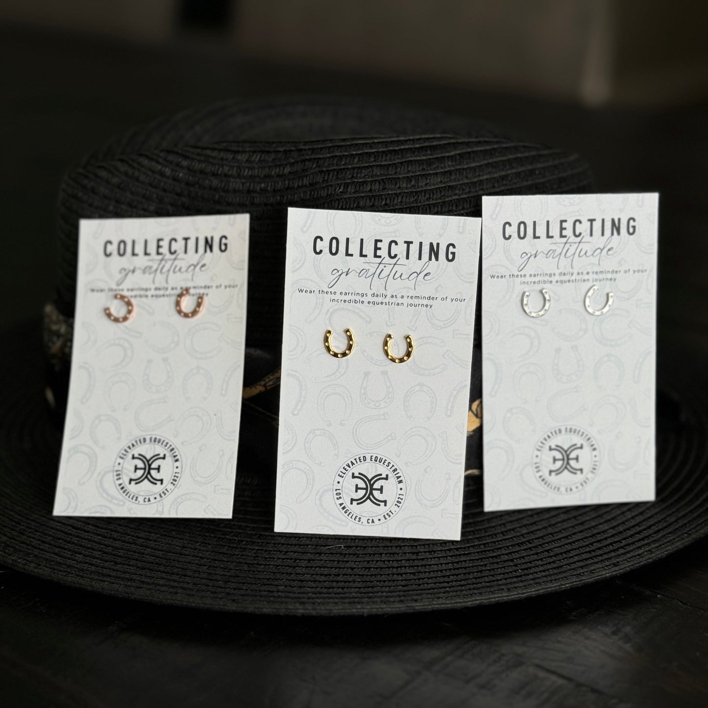 Silver Horseshoe Earrings - Sterling Silver