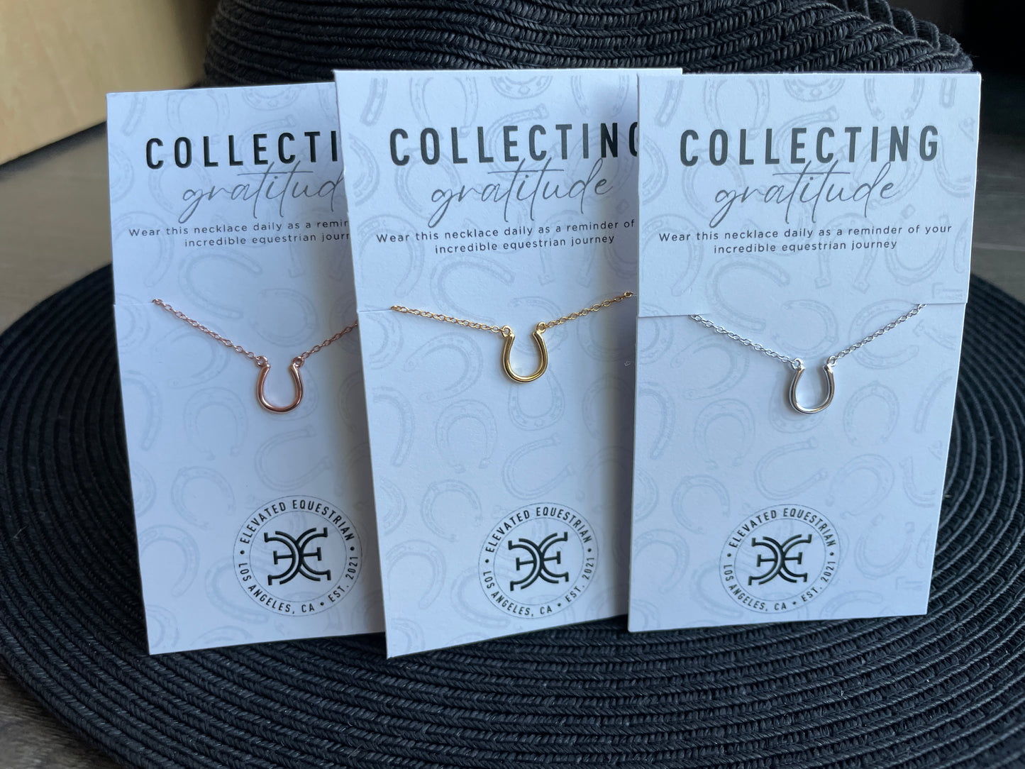 Horse Shoe Necklace - Gold