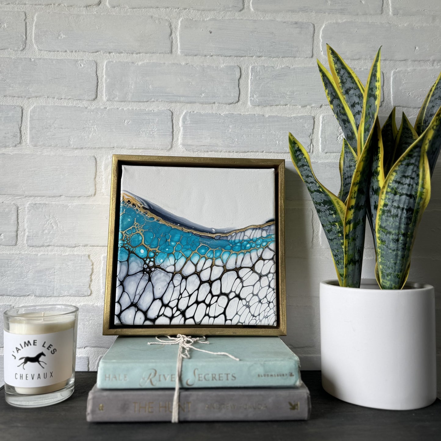 No. 11 Gold Framed 8 x 8 Artwork