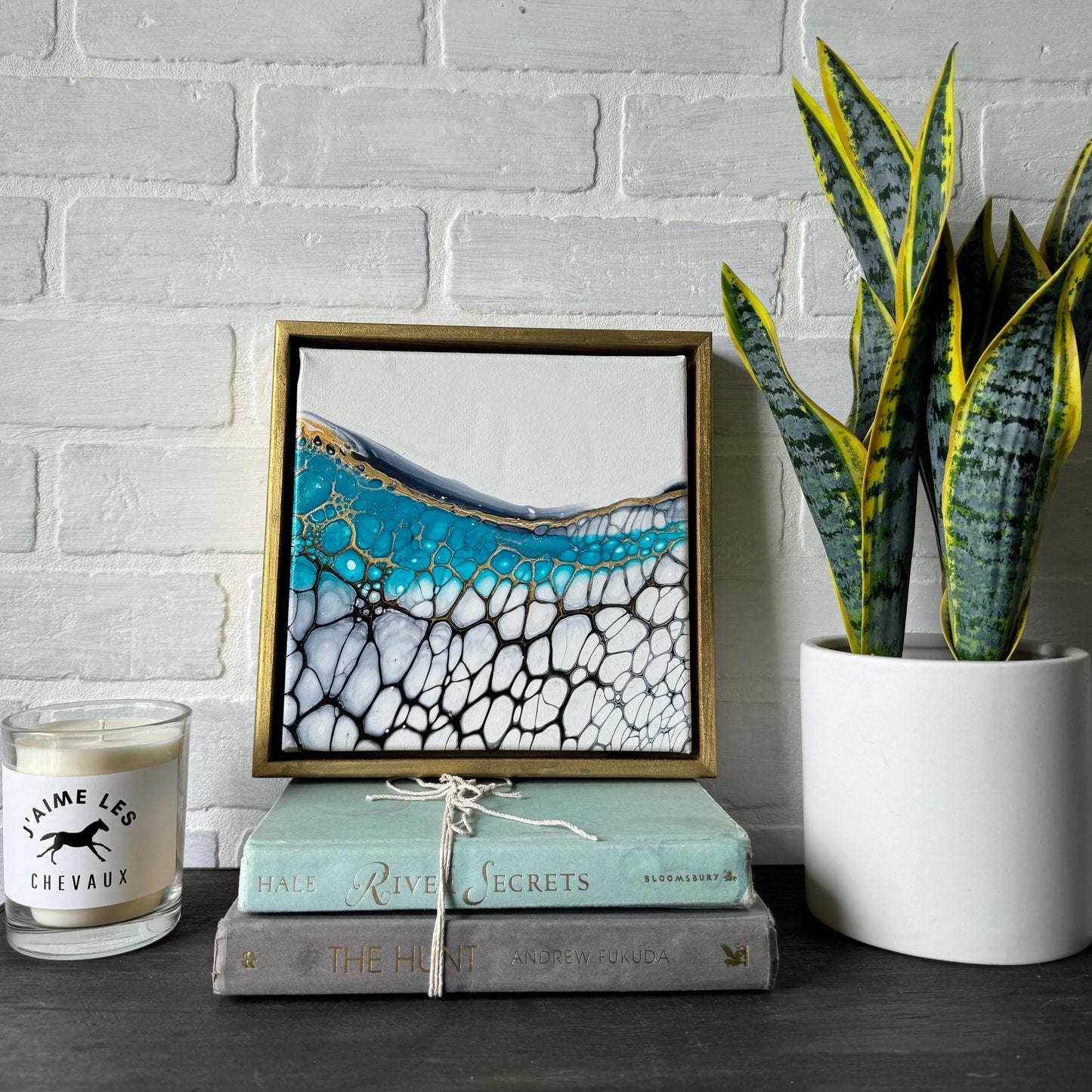 No. 11 Gold Framed 8 x 8 Artwork