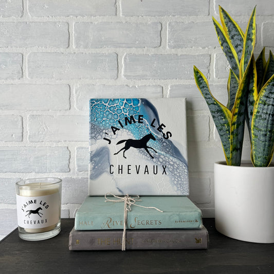 No. 07 I Love Horses 8x8 Artwork