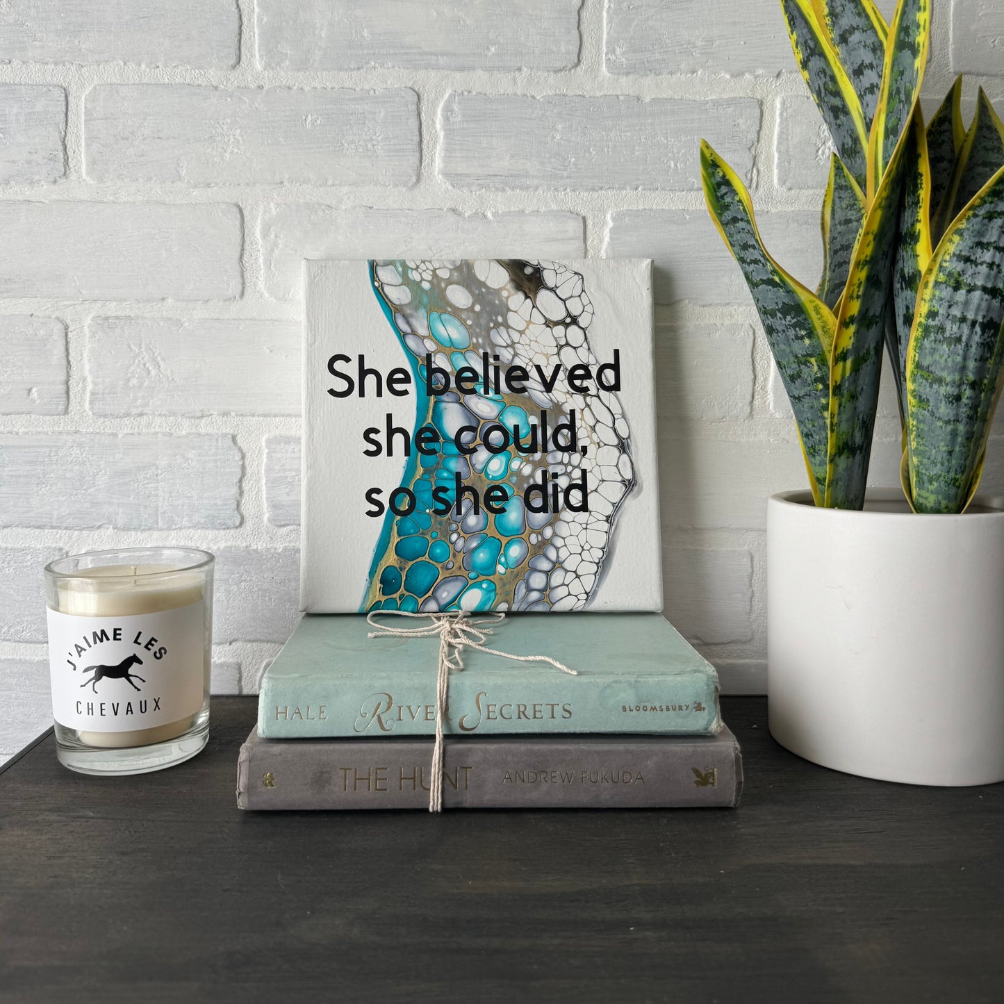 [SOLD OUT] No. 30 She believed she could, so she did 8x8 Artwork