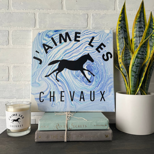 No. 24 I love Horses 12 x 12 Artwork