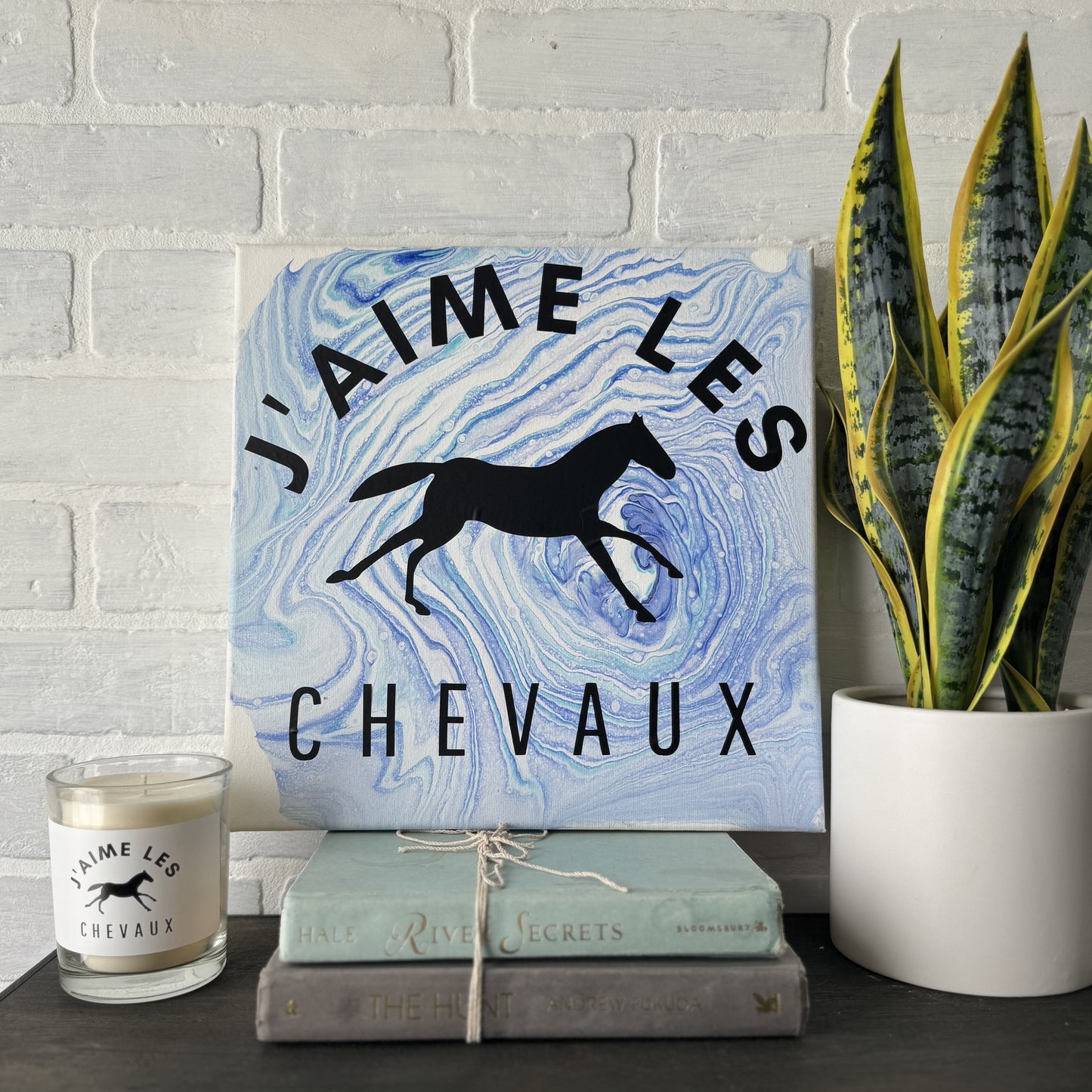 No. 24 I love Horses 12 x 12 Artwork