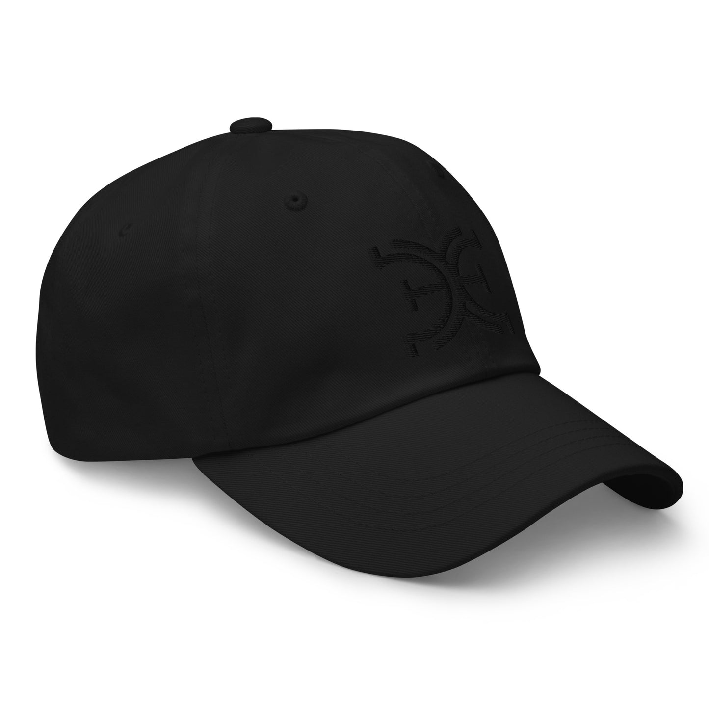 Elevated Equestrian Logo Black on Black Dad hat