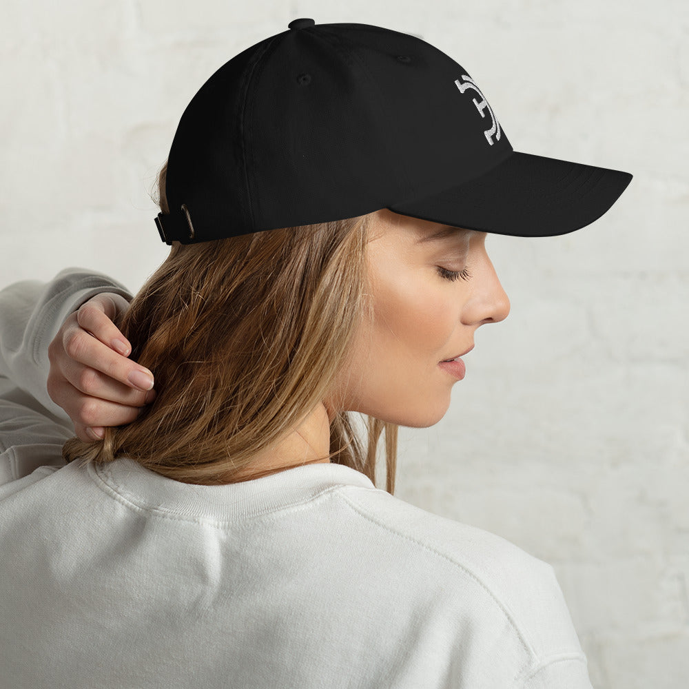 Elevated Equestrian Logo Black Dad hat