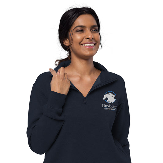 Roxbury Riding Club Navy Unisex fleece pullover