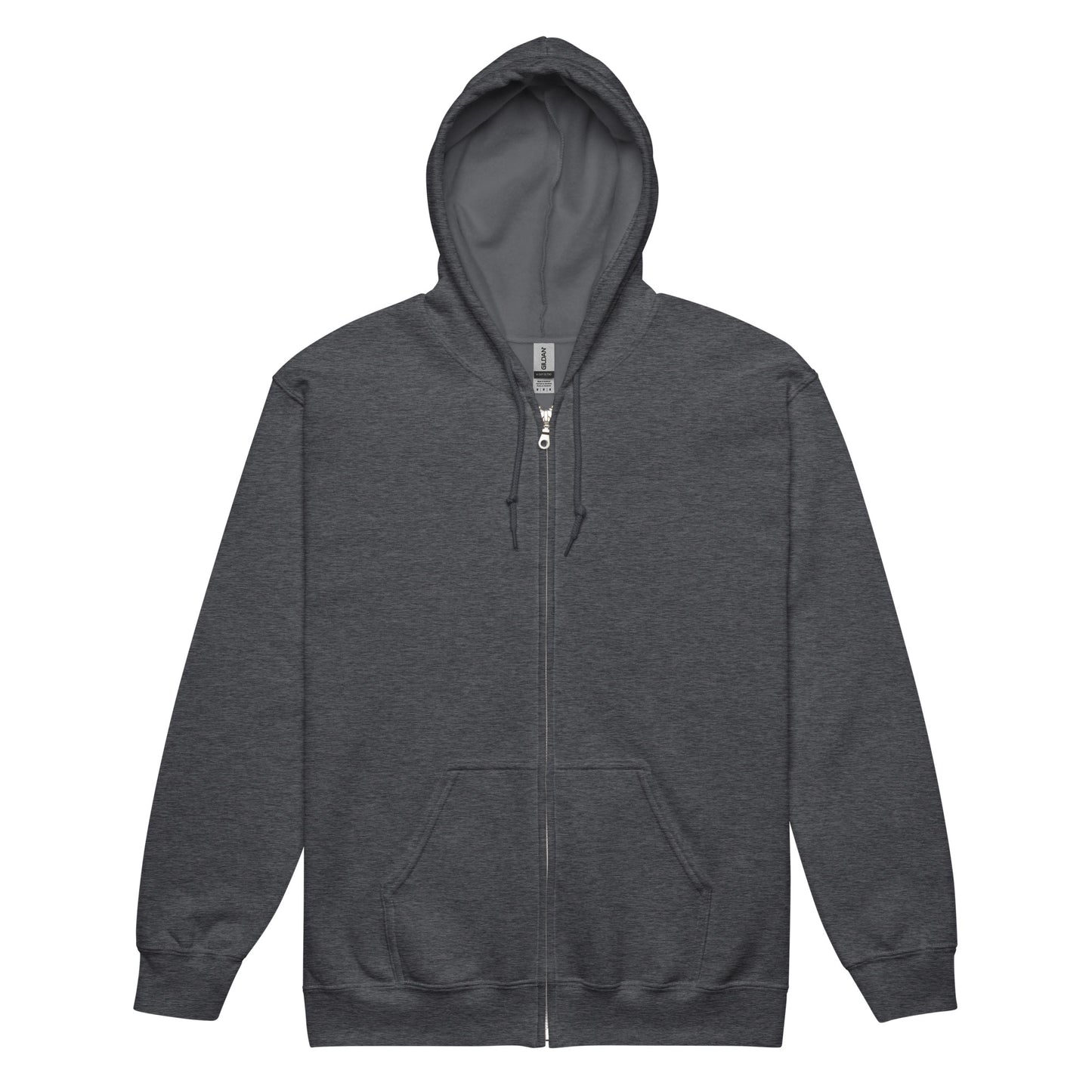 Elevated Equestrian Riding Club Charcoal Grey Unisex Zip-up Hooded Sweatshirt