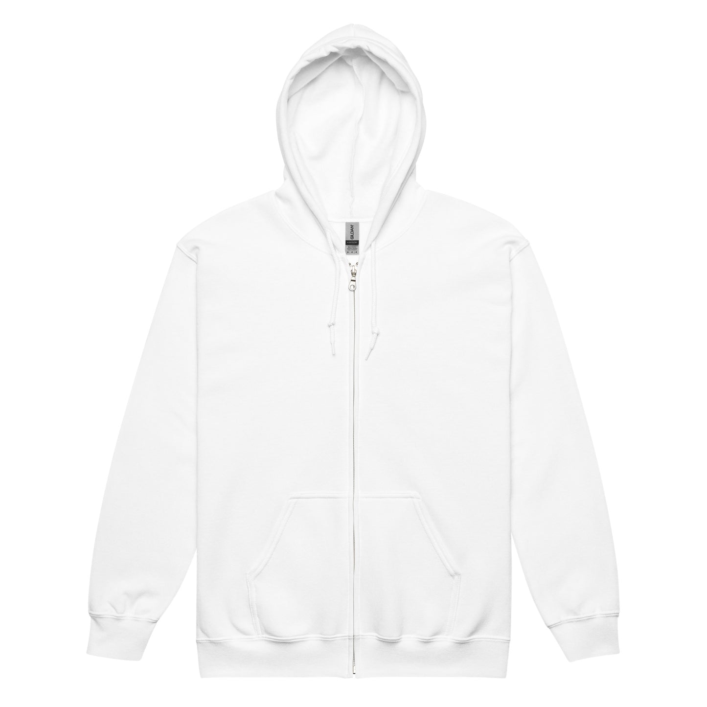 Elevated Equestrian Riding Club White Unisex Zip-up Hooded Sweatshirt