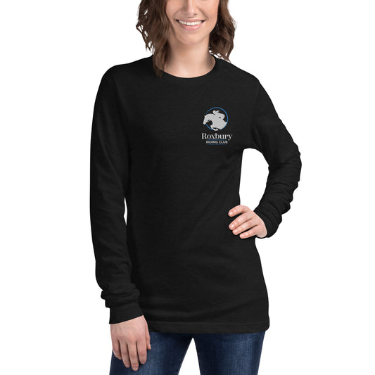 Roxbury Riding Club Black Unisex Long Sleeve Tee