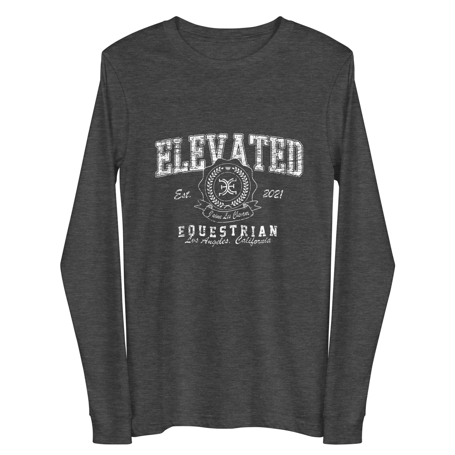 Elevated Equestrian Gray Unisex Long Sleeve Tee