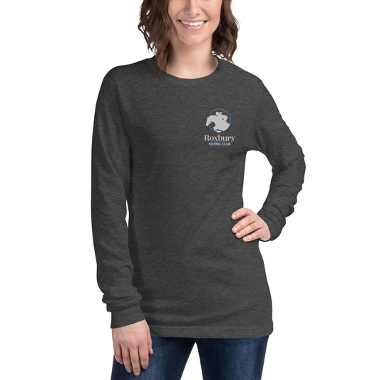 Roxbury Riding Club Dark Grey Unisex Long Sleeve Tee