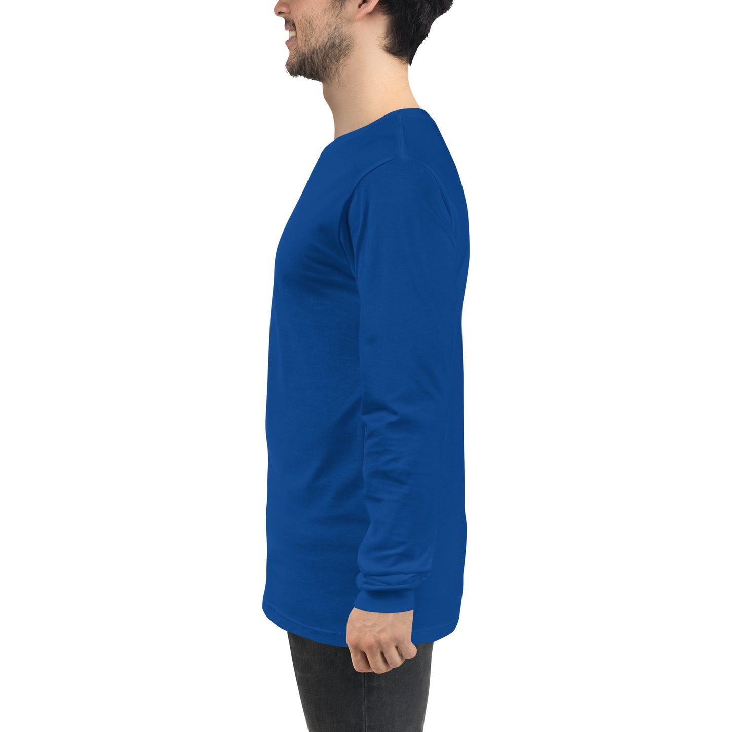 Shadowbrook Stables Royal Blue Unisex Long Sleeve Tee - Large Logo Back