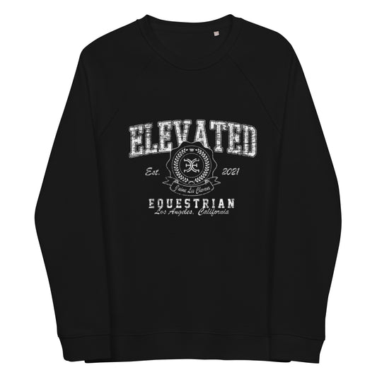 Elevated Equestrian Black Unisex Organic Crewneck Sweatshirt