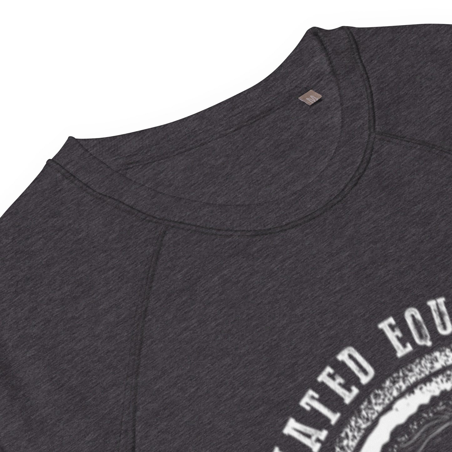 Elevated Equestrian Riding Club Charcoal Grey Unisex Organic Crewneck Sweatshirt