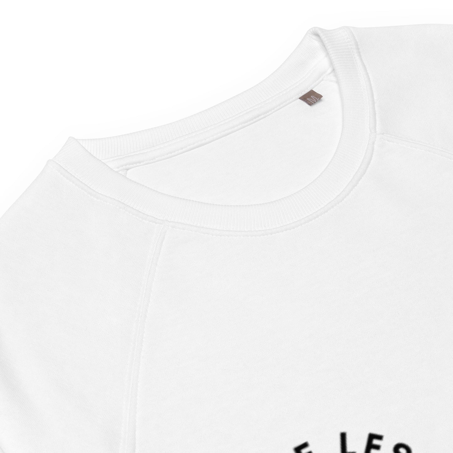 "I Love Horses" In French - White Unisex Organic Crewneck Sweatshirt