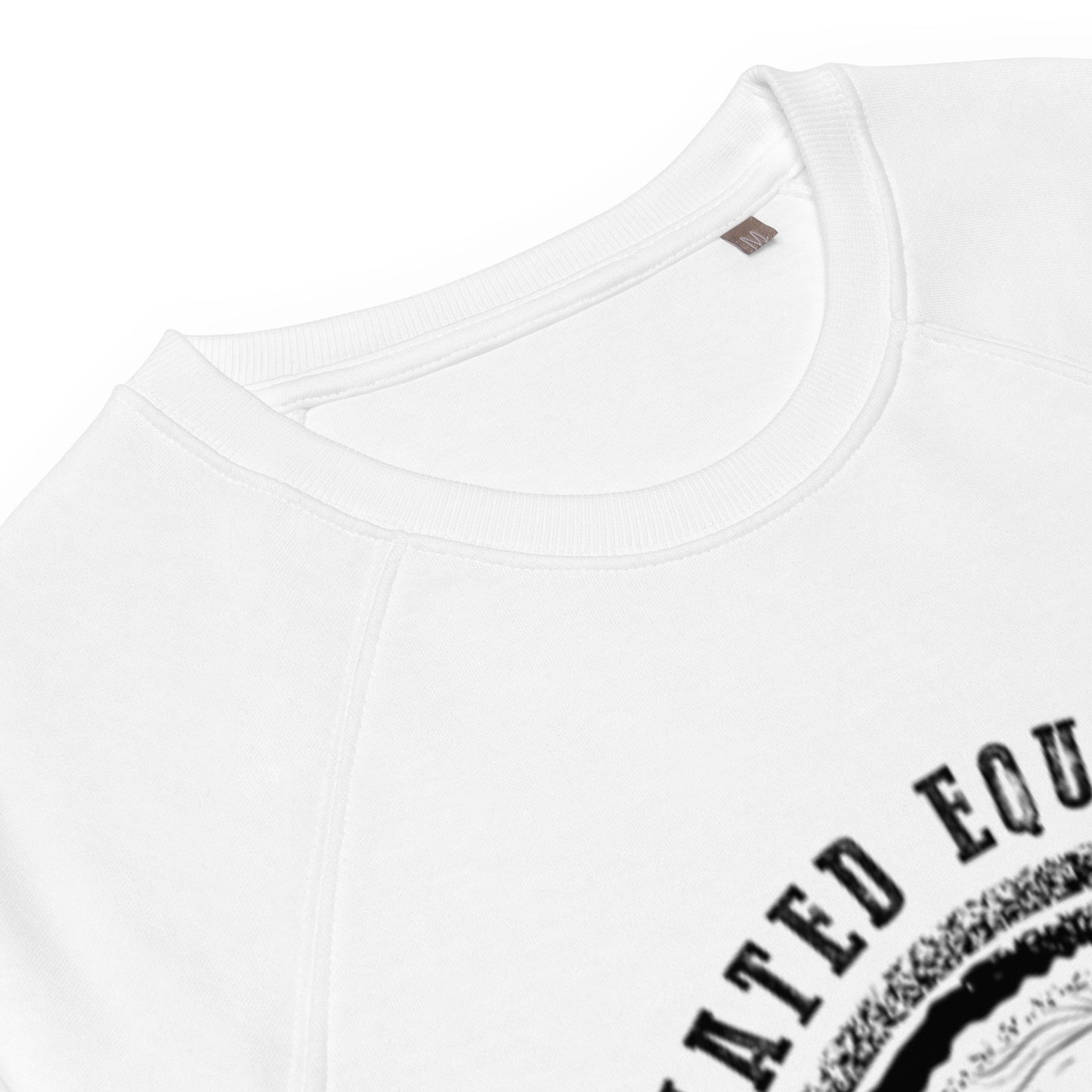 Elevated Equestrian Riding Club White Unisex Organic Crewneck Sweatshirt