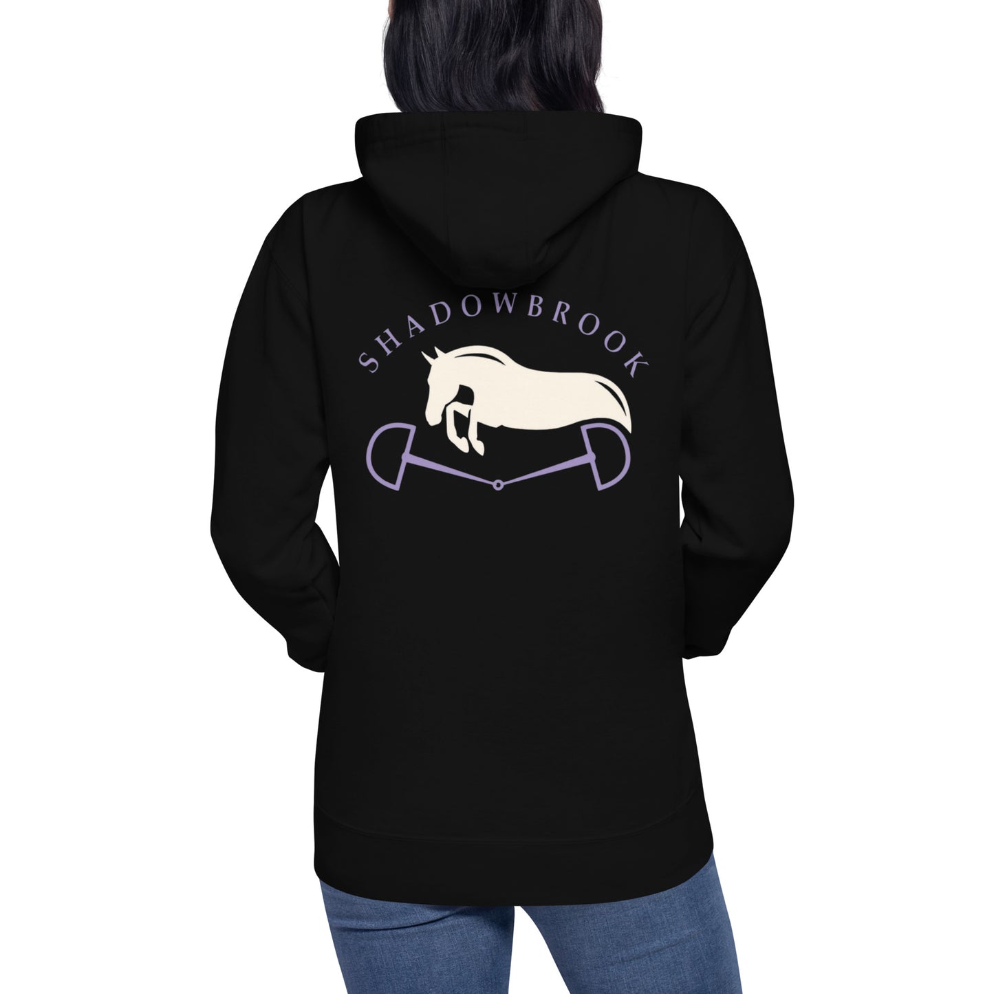 Shadowbrook Stables Black Unisex Hoodie - Large Logo Back