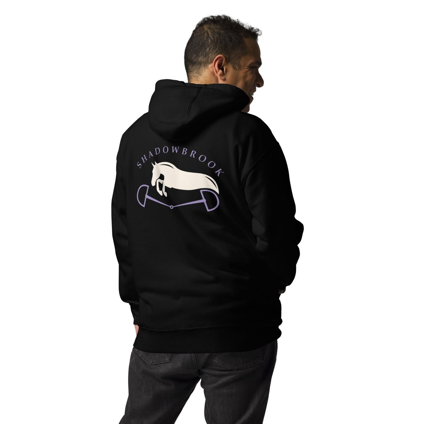 Shadowbrook Stables Black Unisex Hoodie - Large Logo Back