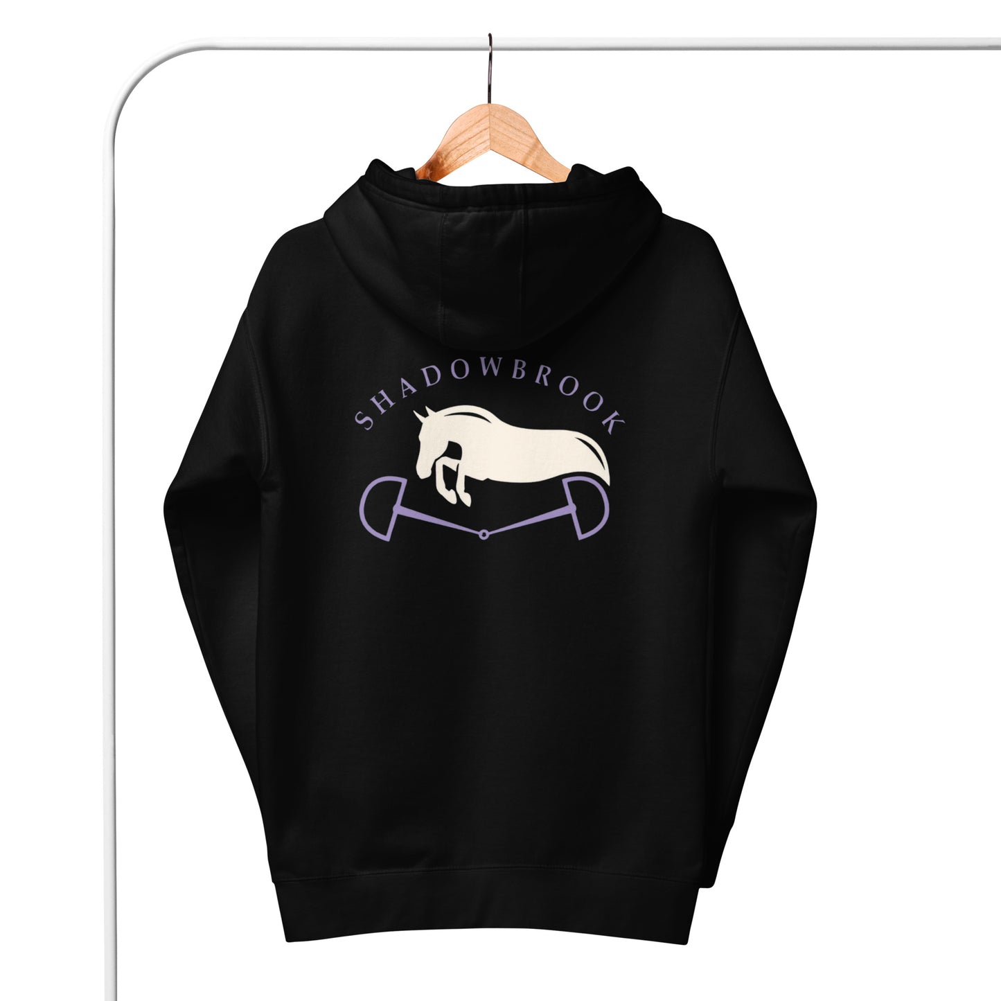Shadowbrook Stables Black Unisex Hoodie - Large Logo Back