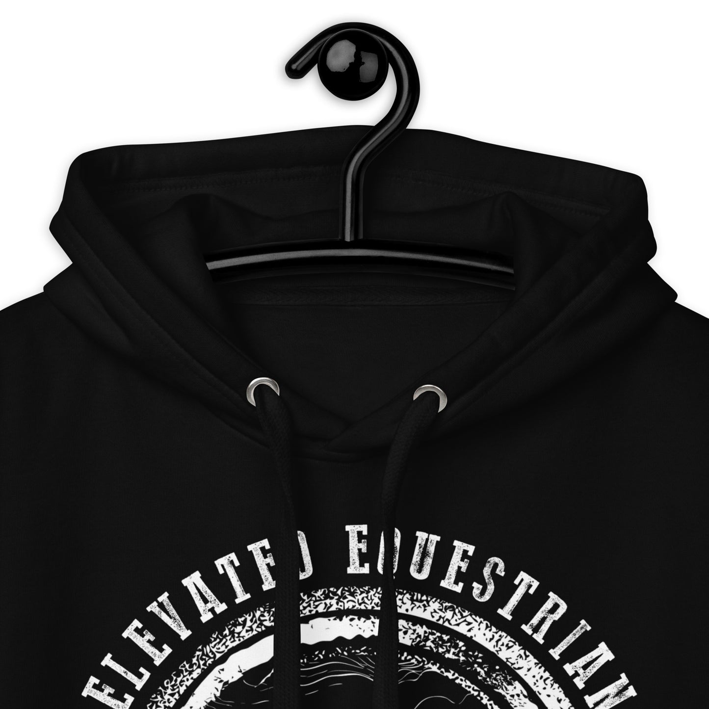 Elevated Equestrian Riding Club Black Unisex Hooded Sweatshirt