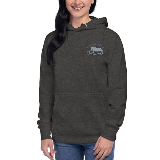 Shadowbrook Stables Dark Grey Unisex Hoodie - Small Logo Front