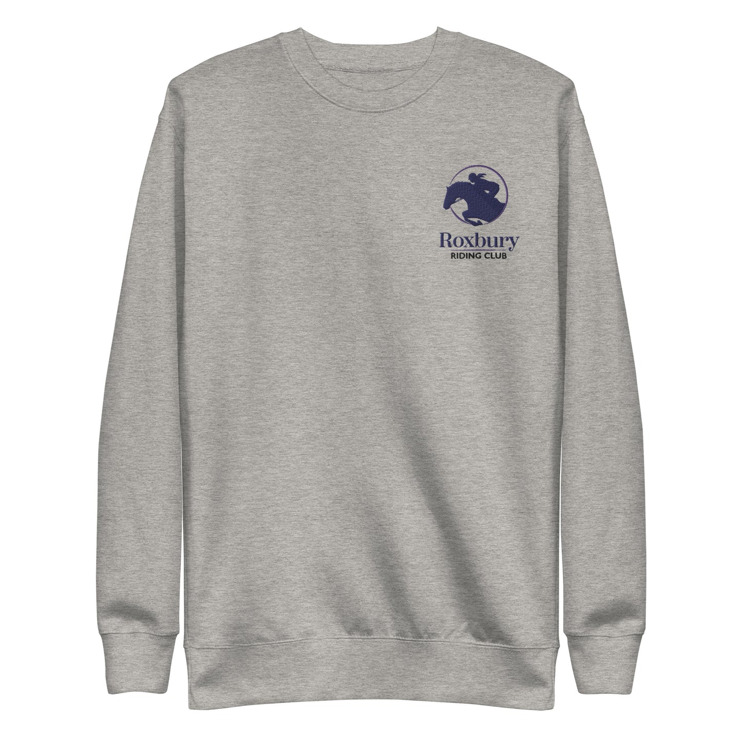 Roxbury Riding Club Unisex Premium Sweatshirt Embroidered Logo