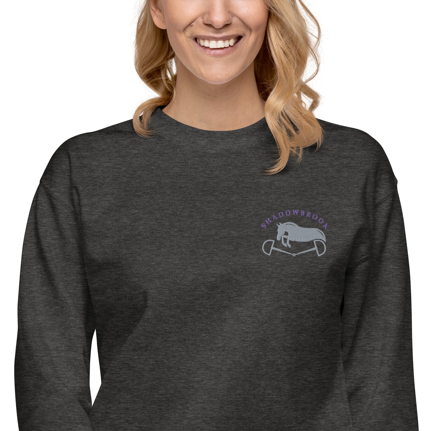 Shadowbrook Stables Dark Grey Unisex Crew Sweatshirt