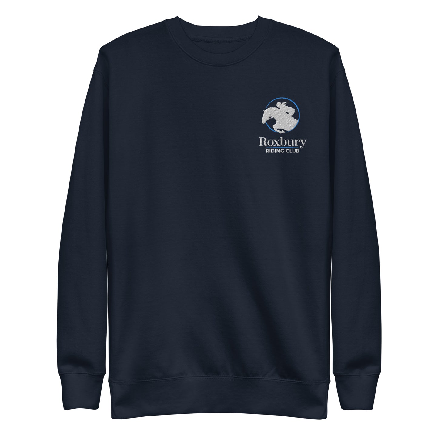 Roxbury Riding Club Navy Unisex Crew Sweatshirt