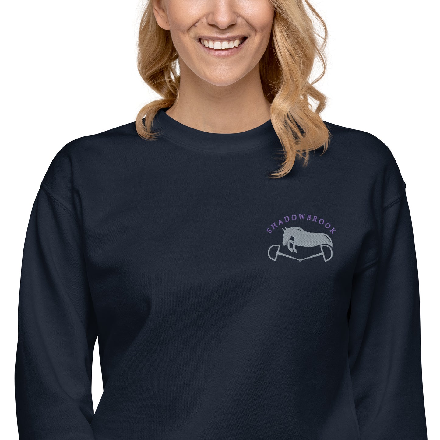 Shadowbrook Stables Navy Unisex Crew Sweatshirt