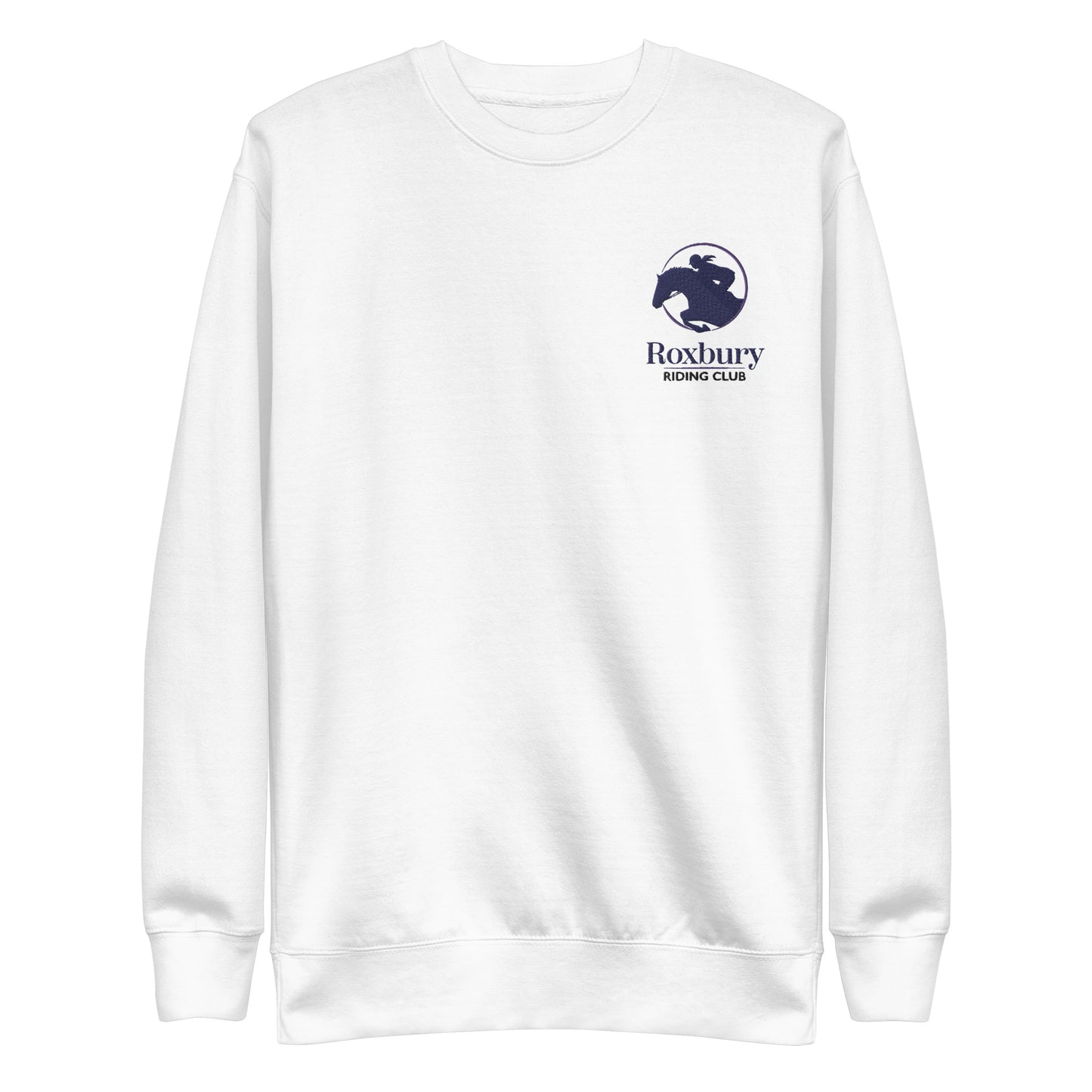 Roxbury Riding Club Unisex Premium Sweatshirt Embroidered Logo