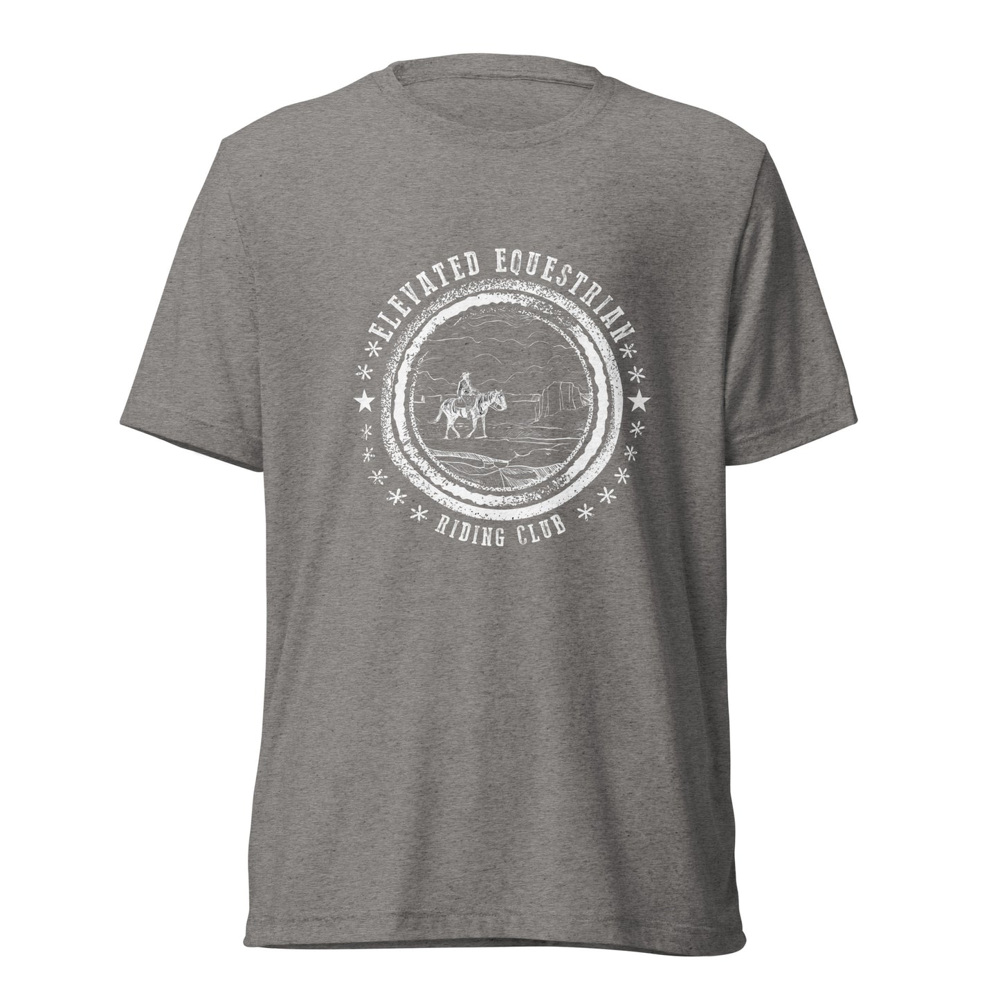 Elevated Equestrian Riding Club Grey Unisex Short Sleeve T-shirt