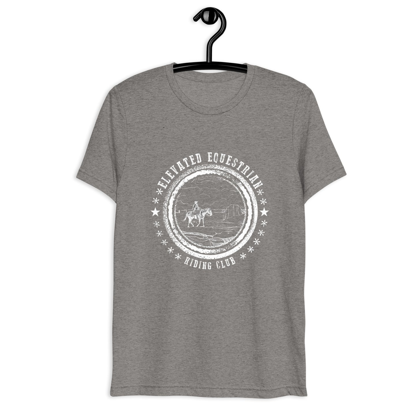 Elevated Equestrian Riding Club Grey Unisex Short Sleeve T-shirt