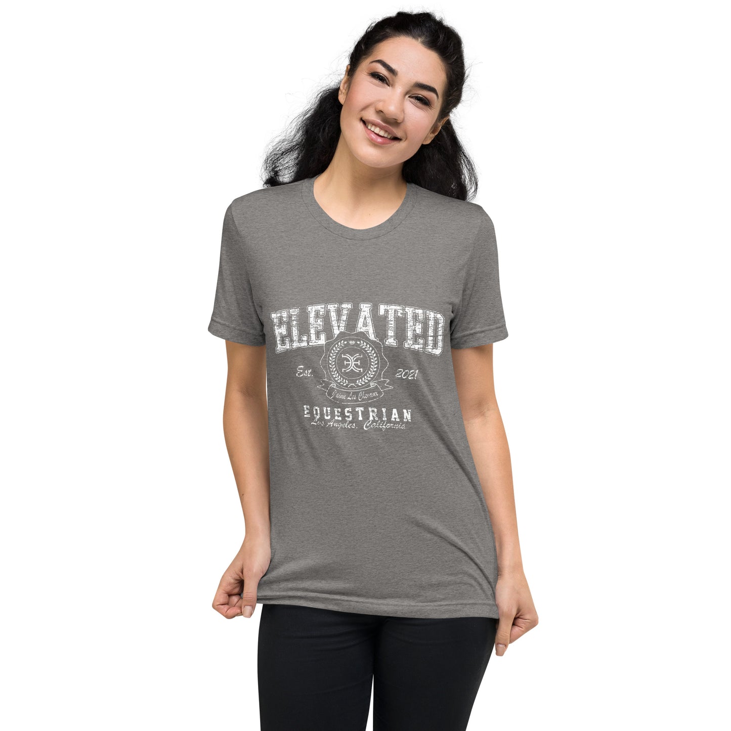Elevated Equestrian Grey Unisex Short Sleeve T-shirt