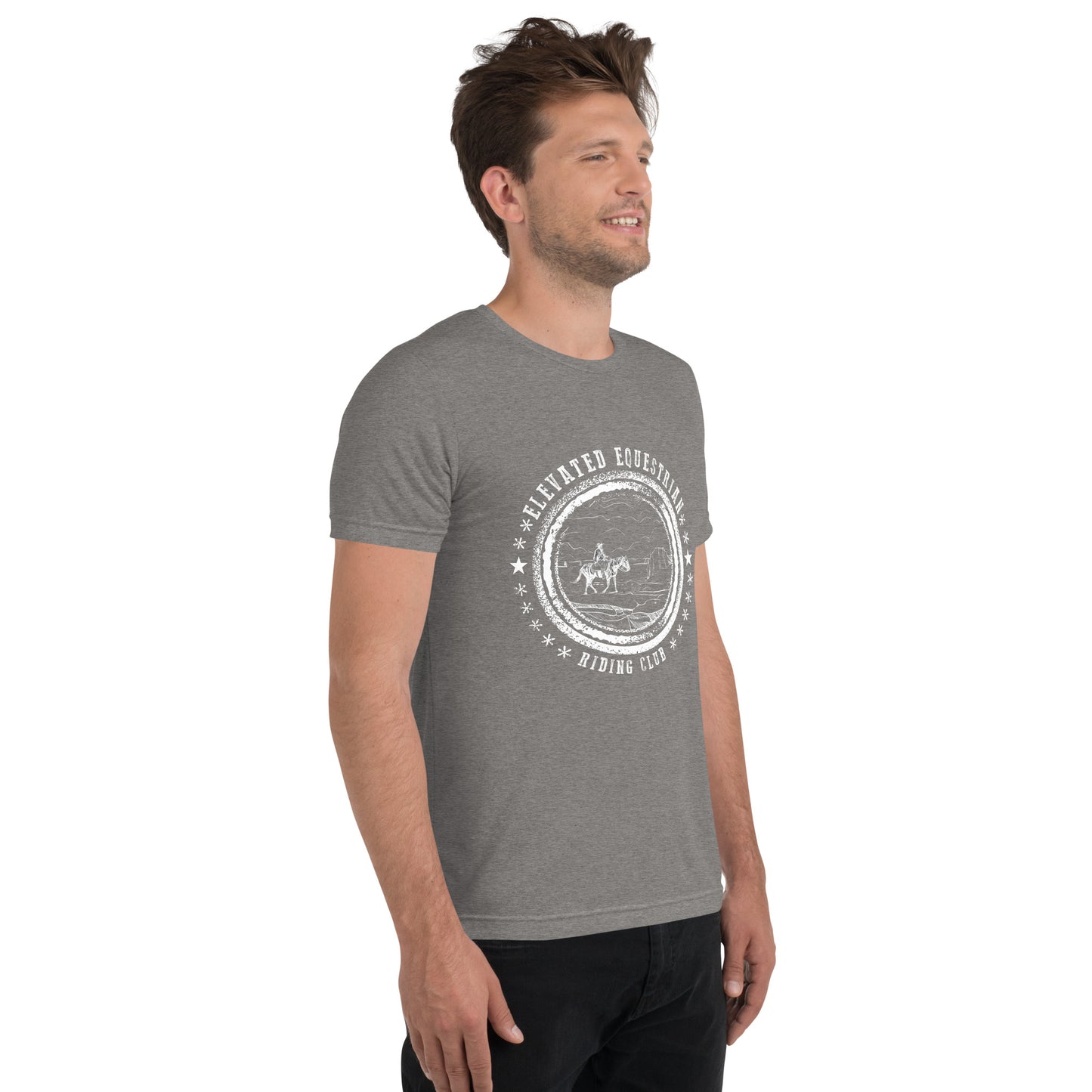Elevated Equestrian Riding Club Grey Unisex Short Sleeve T-shirt