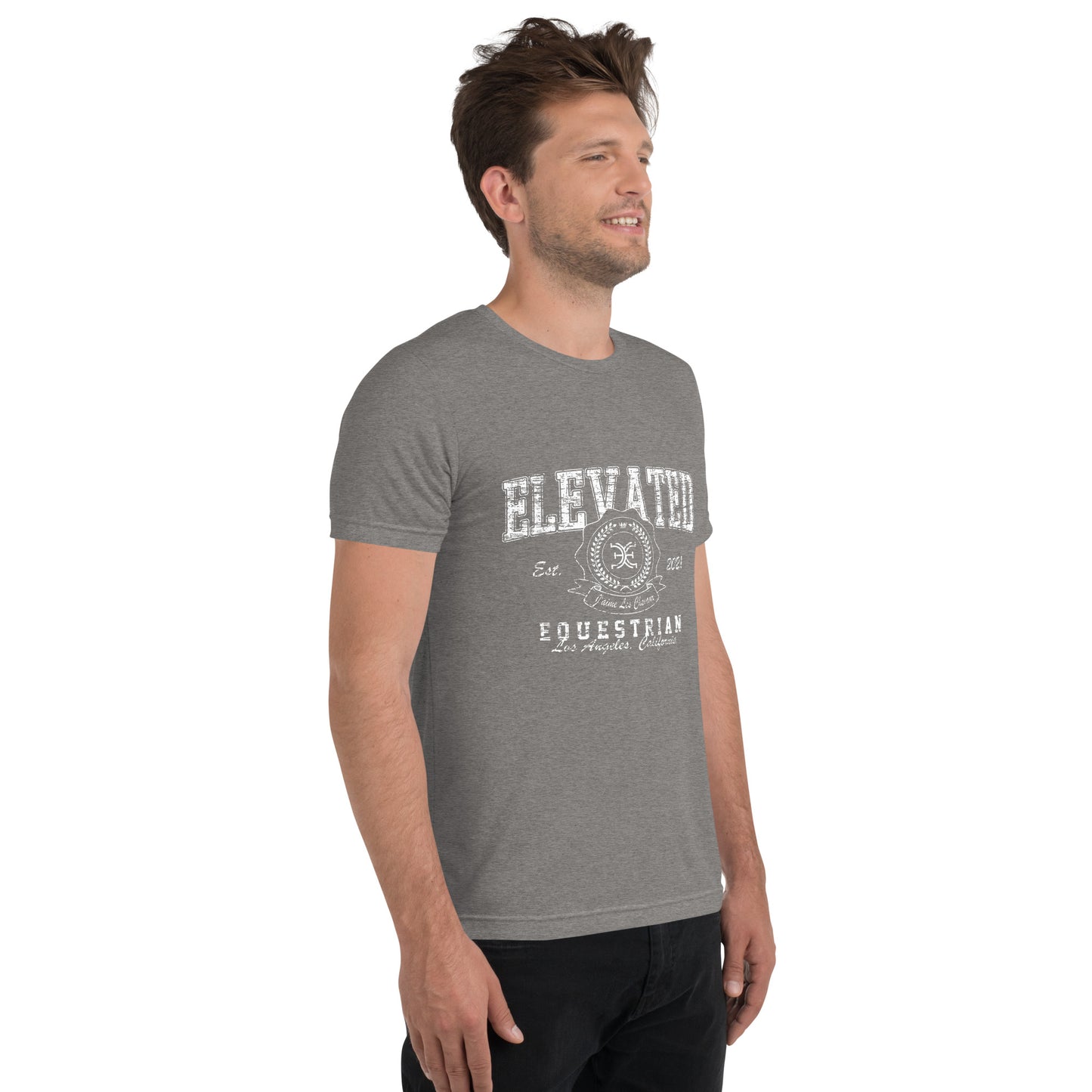 Elevated Equestrian Grey Unisex Short Sleeve T-shirt