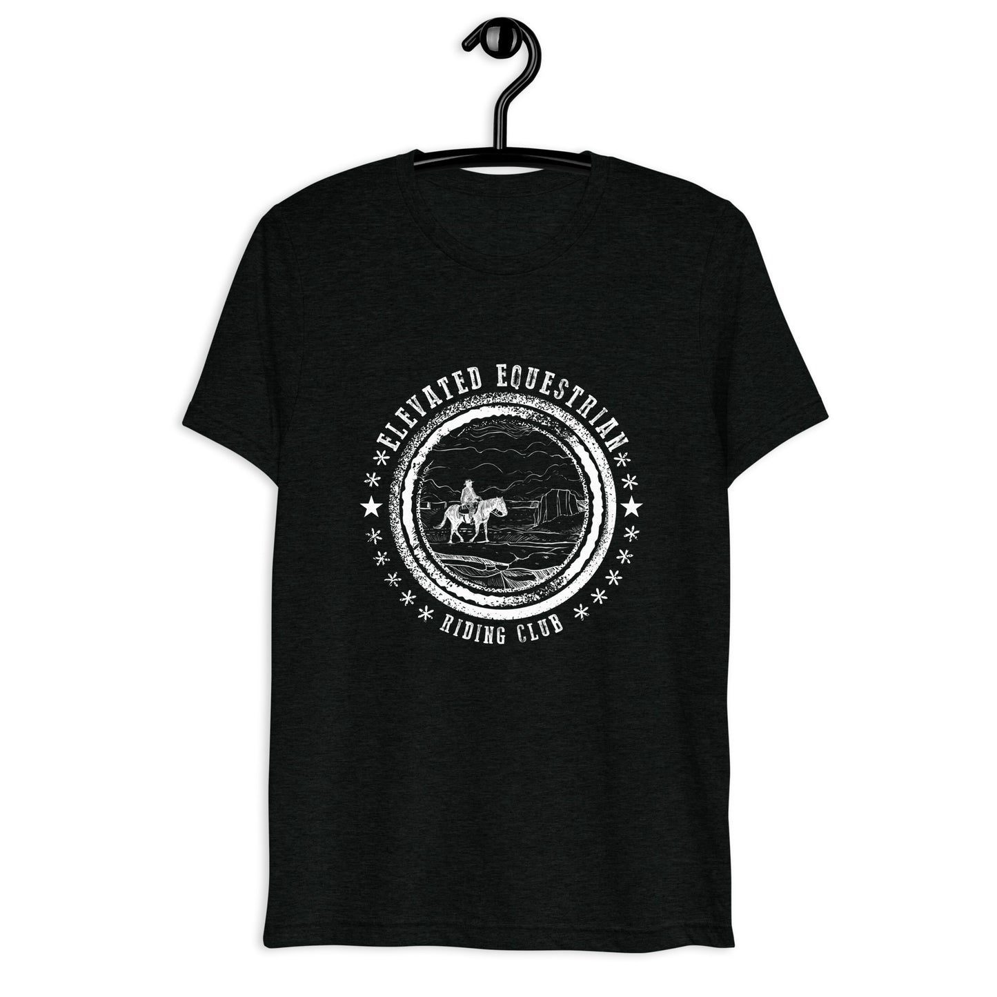 Elevated Equestrian Riding Club Black Unisex Short Sleeve T-shirt