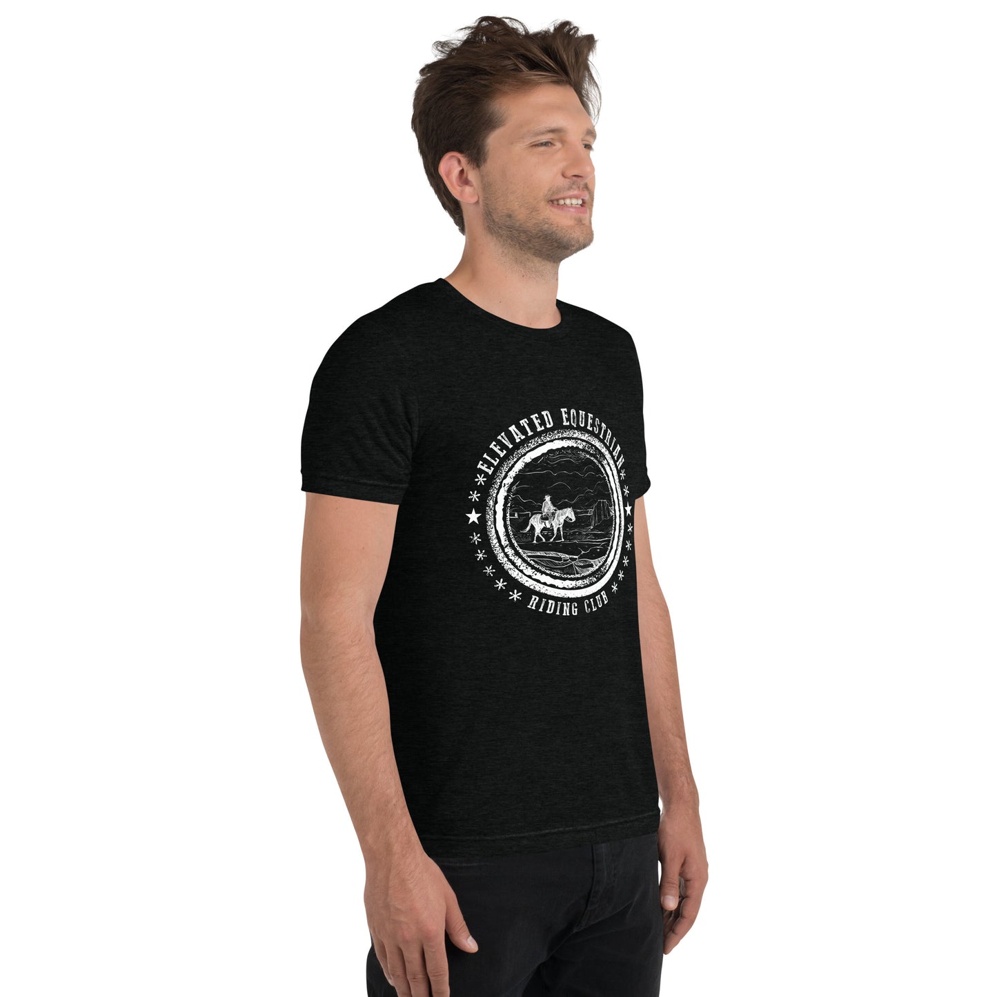 Elevated Equestrian Riding Club Black Unisex Short Sleeve T-shirt