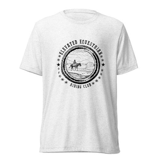 Elevated Equestrian Riding Club White Unisex Short Sleeve T-shirt