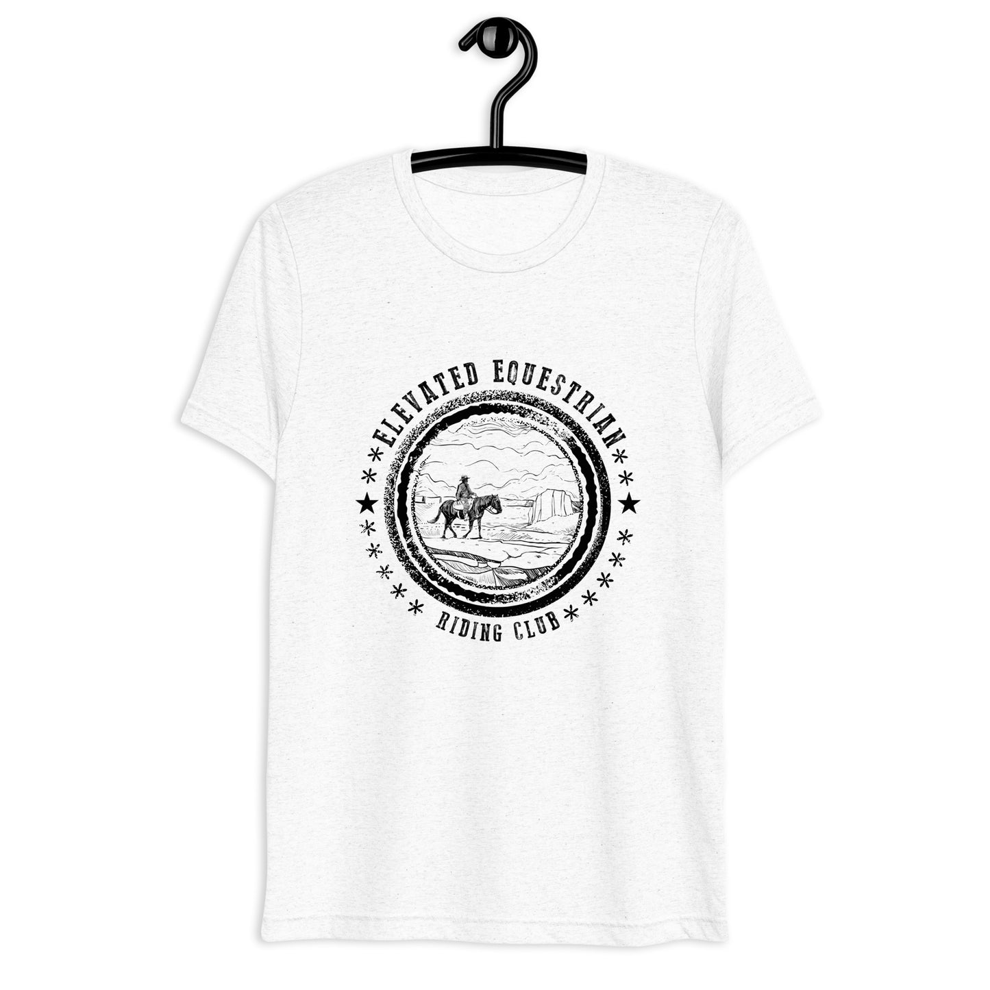 Elevated Equestrian Riding Club White Unisex Short Sleeve T-shirt